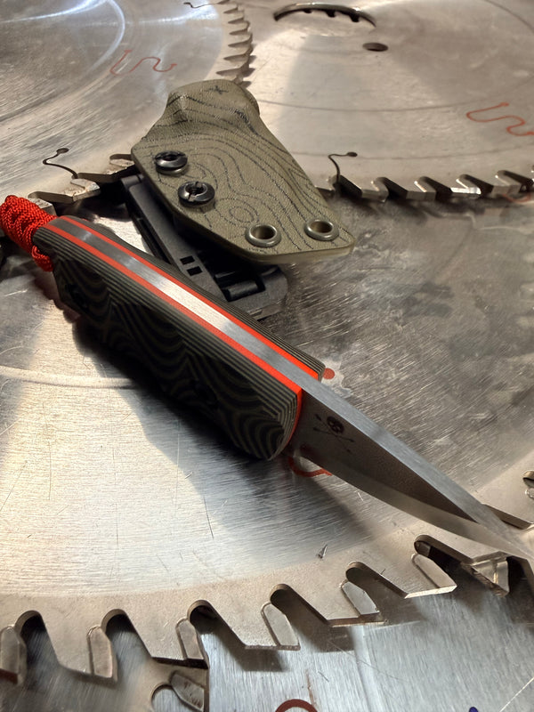 Acorn Neck Knife Topographic G10