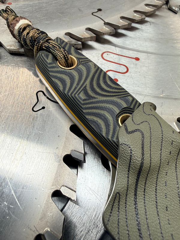 Acorn Neck Knife Topographic G10