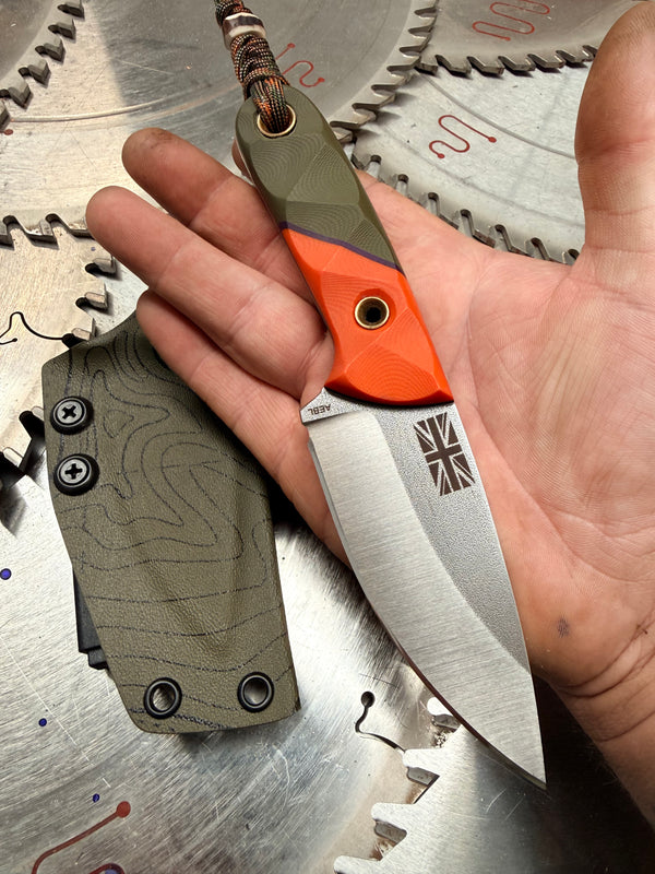 Muninn V2 Neck Knife G10 sabre grind