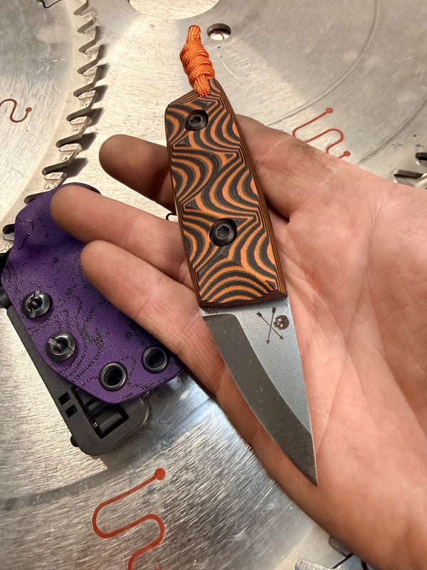 Acorn Neck Knife Topographic G10