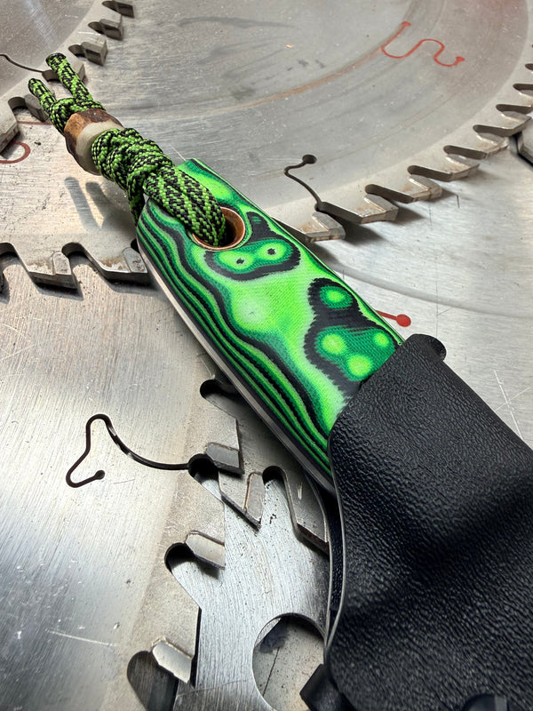Acorn Neck Knife Toxic Micarta