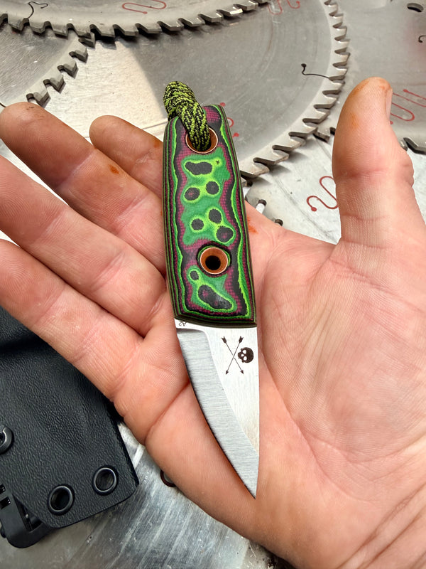 Acorn Neck Knife Toxic Micarta