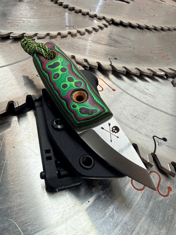 Acorn Neck Knife Toxic Micarta