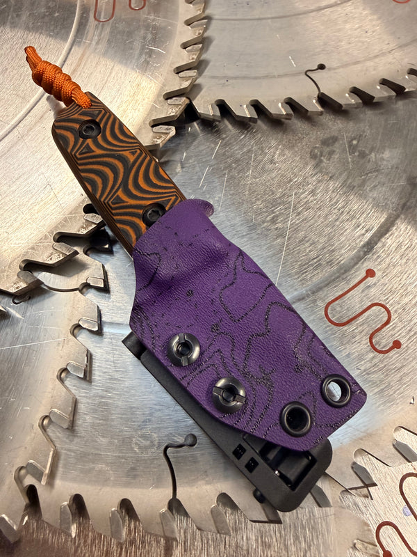 Acorn Neck Knife Topographic G10