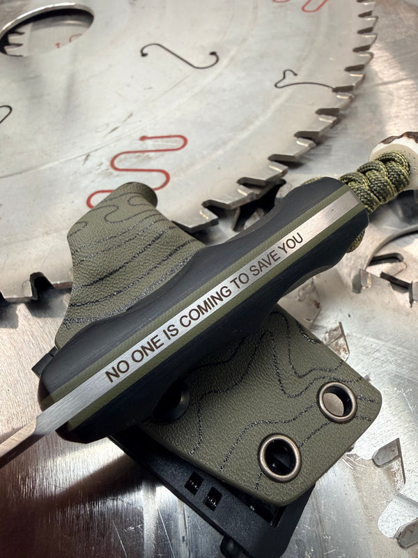 Acorn Neck Knife Topographic G10