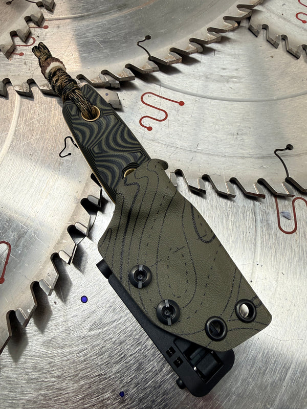 Acorn Neck Knife Topographic G10