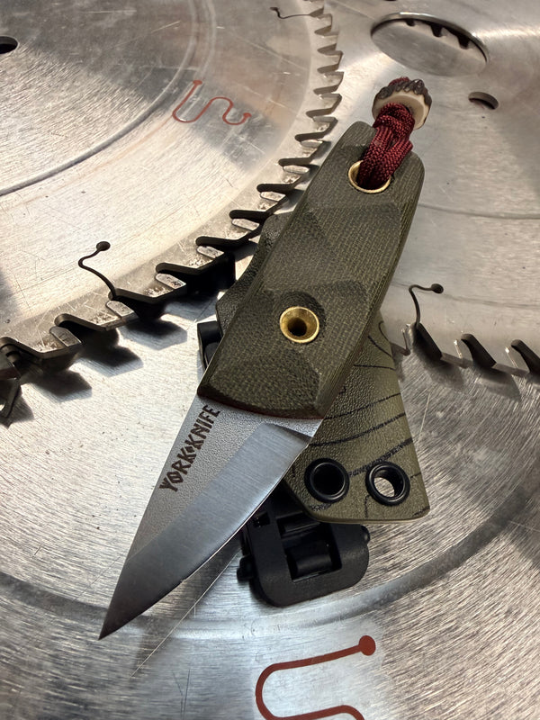 Acorn Neck Knife Micarta Topography
