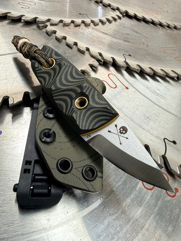 Acorn Neck Knife Topographic G10