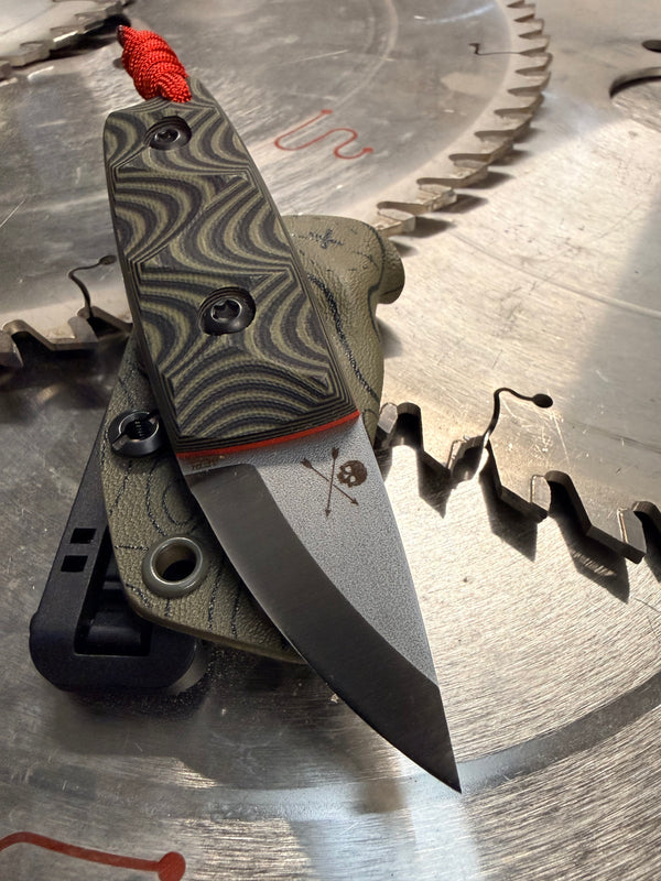 Acorn Neck Knife Topographic G10