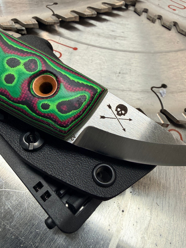 Acorn Neck Knife Toxic Micarta