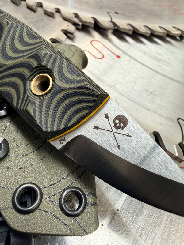 Acorn Neck Knife Topographic G10