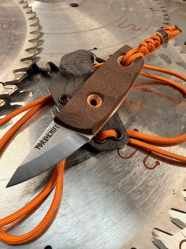 Acorn Neck Knife Micarta Topography