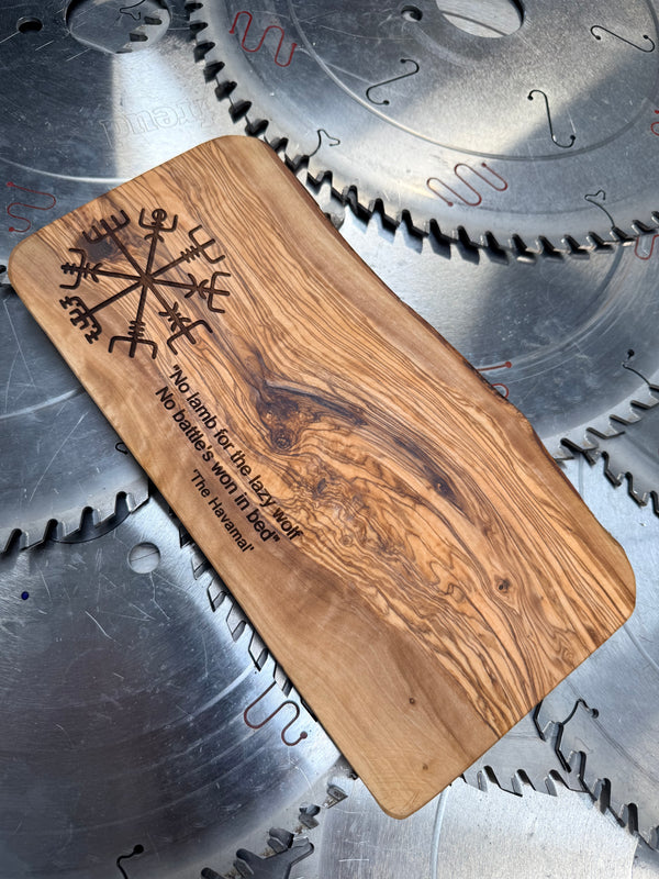 Olive Wood Board “Lazy Wolf”