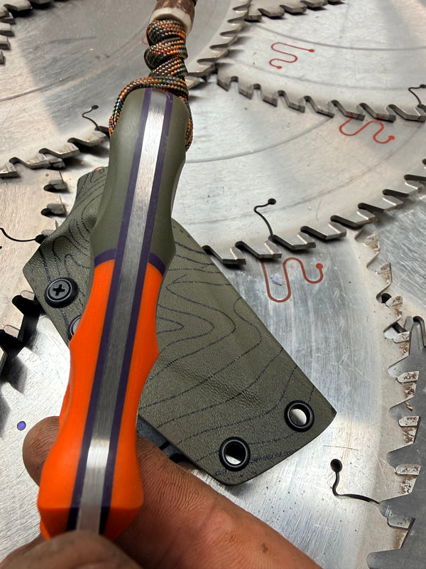 Muninn V2 Neck Knife G10 sabre grind