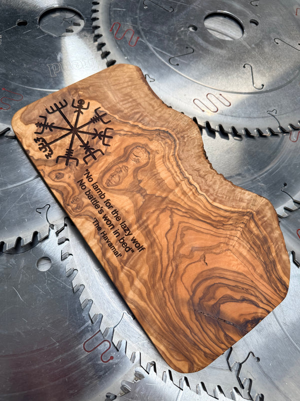 Olive Wood Board “Lazy Wolf”