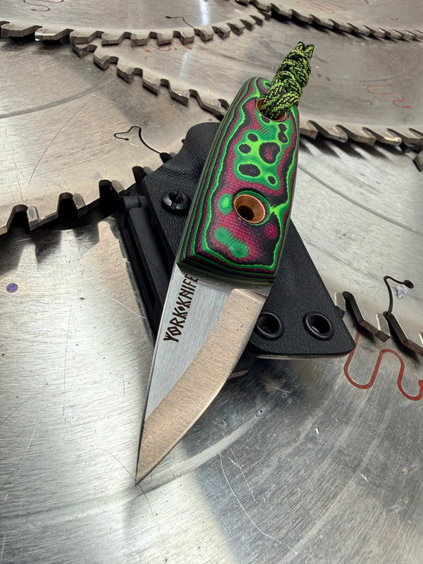 Acorn Neck Knife Toxic Micarta
