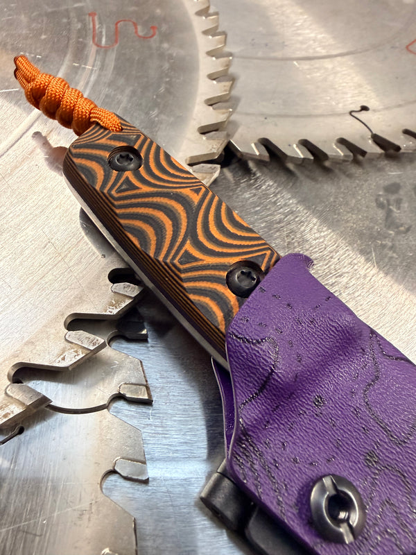 Acorn Neck Knife Topographic G10