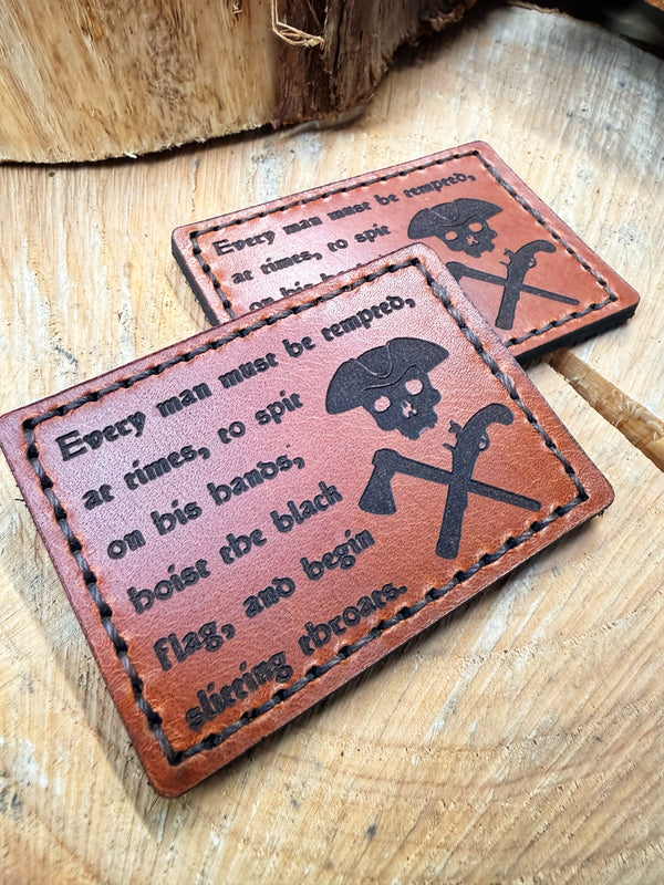 "Buccaneer" leather patch