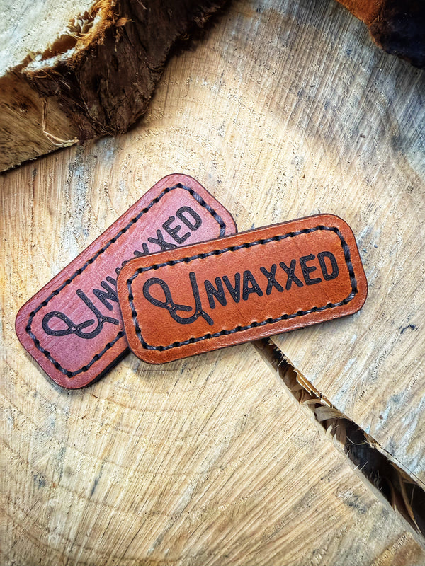 Unvaxxed Velcro Leather Patch