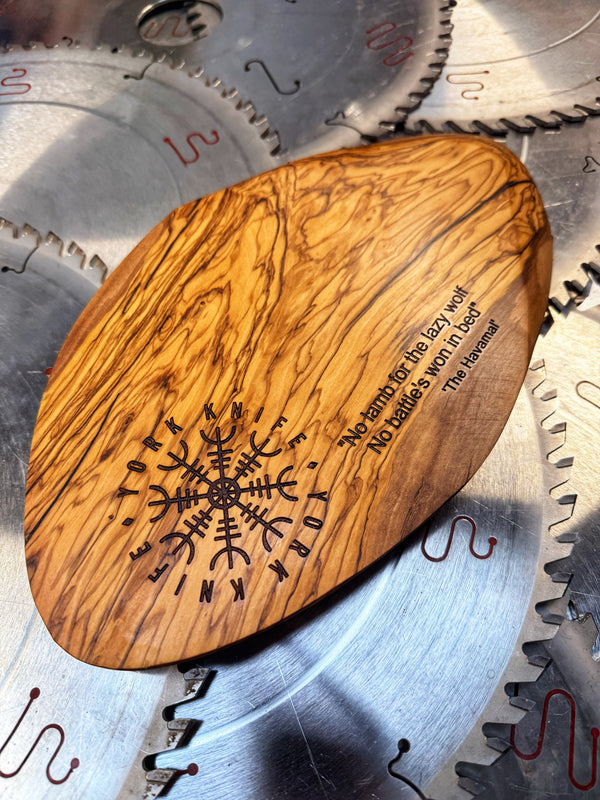 Olive Wood Charcuterie YK “Helm of Awe”