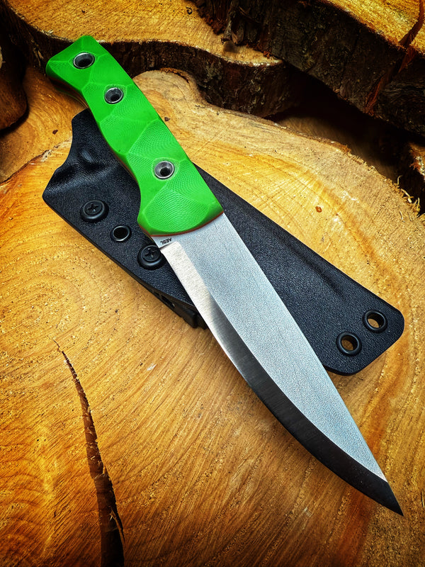 Loki Bushcraft Knife G10 Toxic