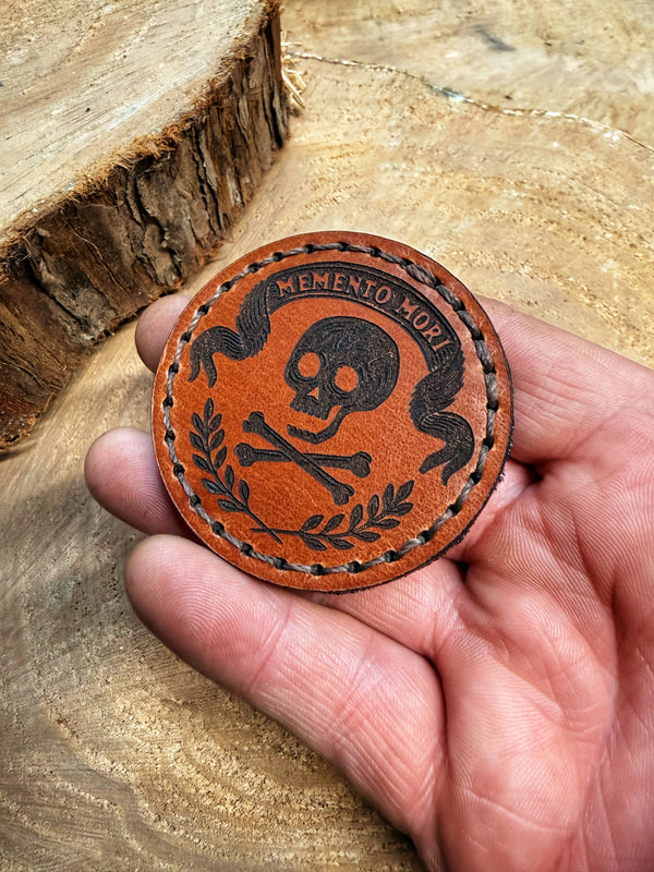 Memento Mori Leather Patch