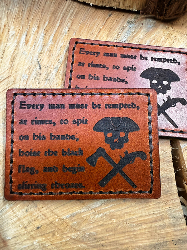 "Buccaneer" leather patch