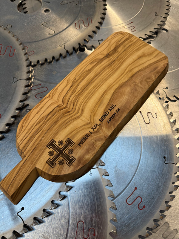 Olive Wood Charcuterie Board Crusader