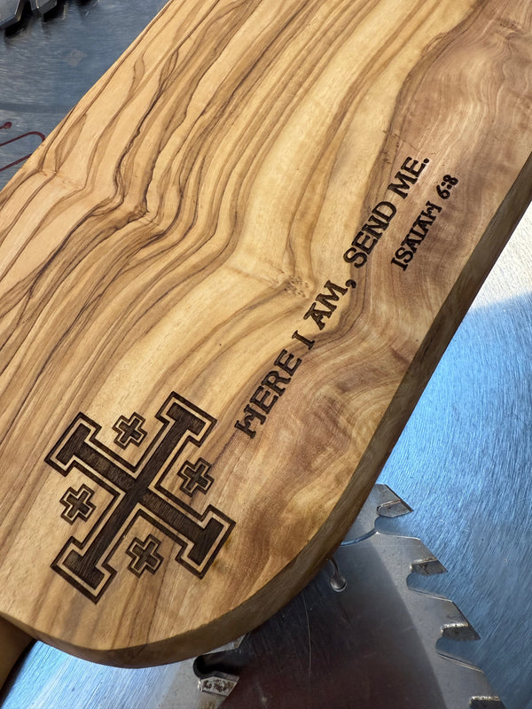 Olive Wood Charcuterie Board Crusader
