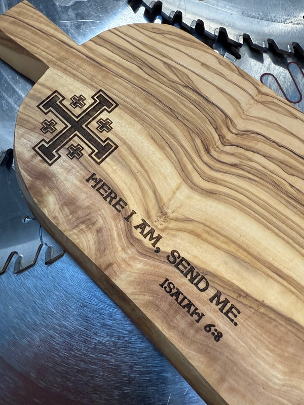 Olive Wood Charcuterie Board Crusader