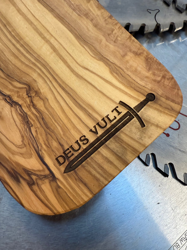 Olive Wood Charcuterie Board Crusader