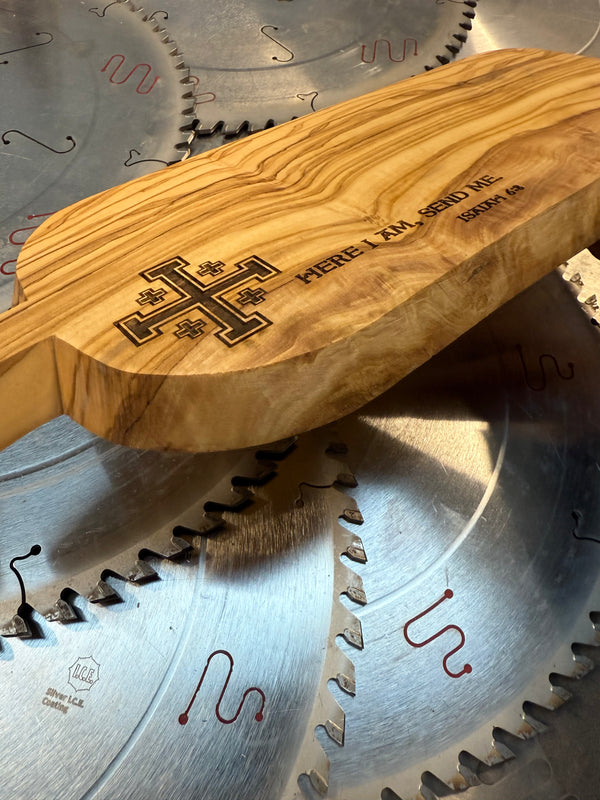 Olive Wood Charcuterie Board Crusader