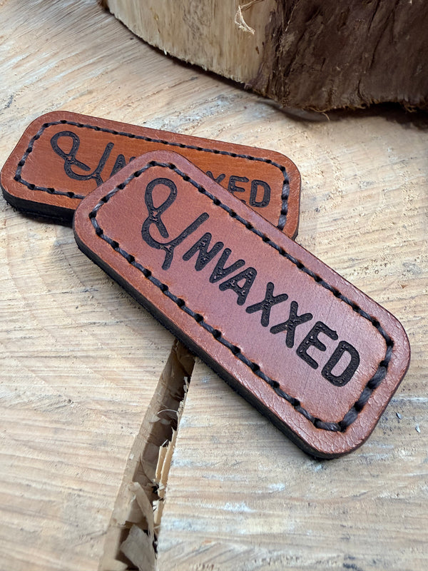 Unvaxxed Velcro Leather Patch